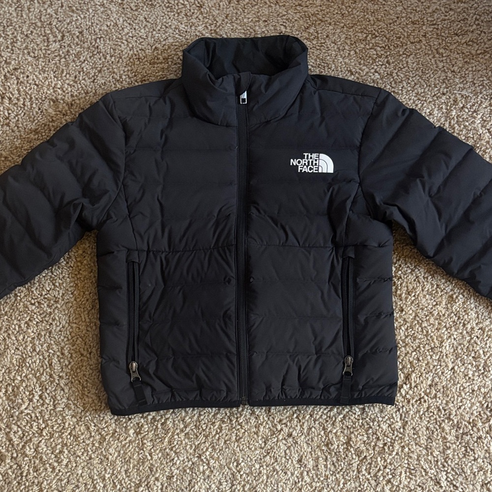 The North Face Kids Charcoal Puffer Jacket